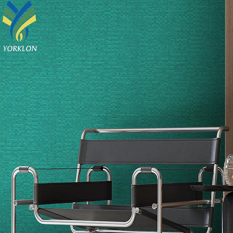RHAPSODY Modern PVC Vinyl Wallpaper Waterproof Fireproof Wallcovering Fabric Backed for Hotel Bedrooms Household Use In-Stock