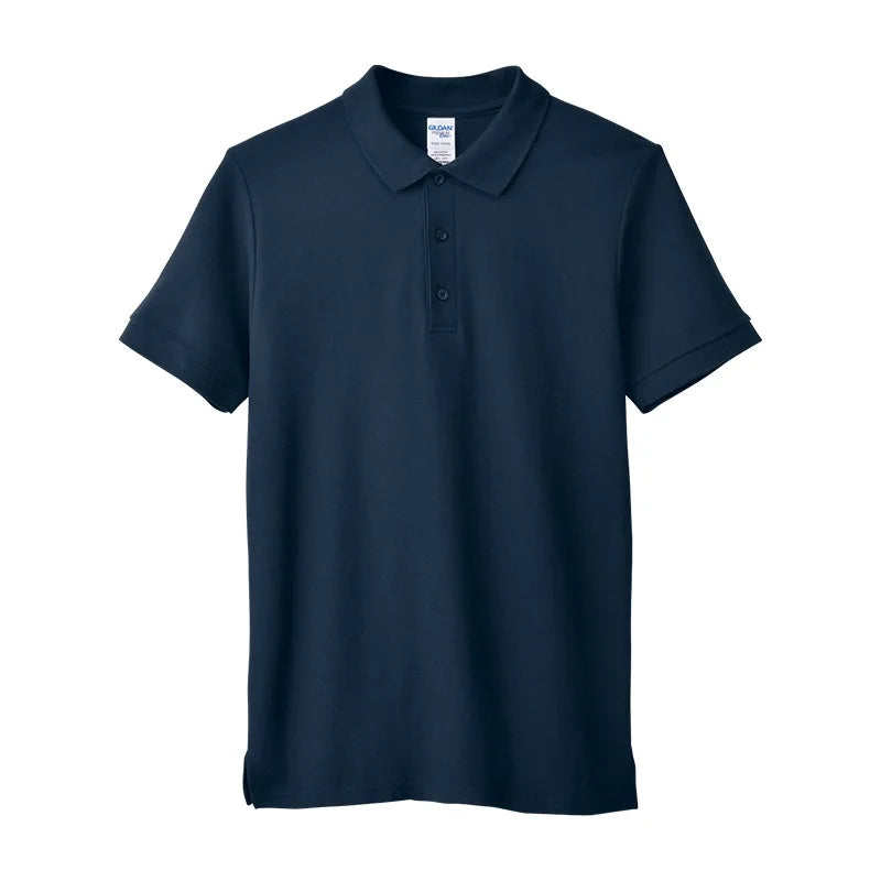 AI-MICH Wholesale Custom Logo Blank Polo 220gsm Workwear Uniform Sport Polo Shirt