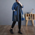Boutique Wholesale 2026 Autumn New Fashionable Retro Washed Large Denim Casual Loose Slimming Women's Jacket
