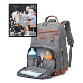 Lightweight Casual Diaper Bag Backpack Waterproof Diaper Bag Multifunctional with Large Capacity for Mommy for Babies