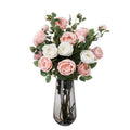 A-1509 Wholesale Single Stem White Silk Fake Roses Artificial Flowers Bulk Wedding Decor Red Artificial Roses Flower