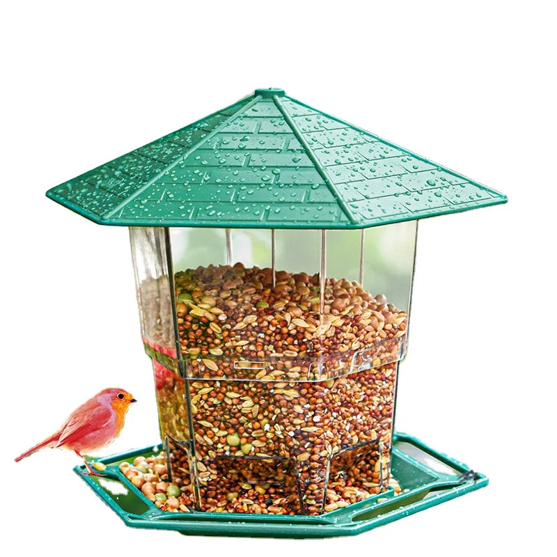 Outdoor Hanging Bird Feeder Garden Bird Feeder Collapsible Feeder Sun and Freeze Resistant Bird Cage