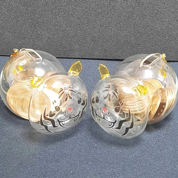Newest Funny Pig Custom Made Hand Blown Lampwork Borosilicate Glass Piggy Bank Round Home & Hotel Decor