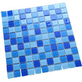 Sky Blue Swimming Pool Glass Mosaic