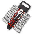 Professional 1/2" Dr Deep Steel Ratchet Spanner CRV Socket Set 1/2" Wrench Socket 1/2"Dr Extension Bar Set