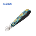 BestSub Wholesale Customization Sublimation PU Leather Strap Key Chain