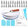 42Pcs Decoration Cutter and Accessory Fondant Baking Wilton Piping Nozzle Edible Sugar Novelty Cake Decorating Set Tool