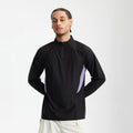 QUICKSHOW Sportwear Stock Long Sleeve Half Zipper Breathable Sportswear Mens Cycling Windproof Active T-shirt