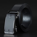 Men's Leather Fashion New Simple Automatic Buckle Business High-end Sense Belt Upper Leather Cowhide High-grade Belt