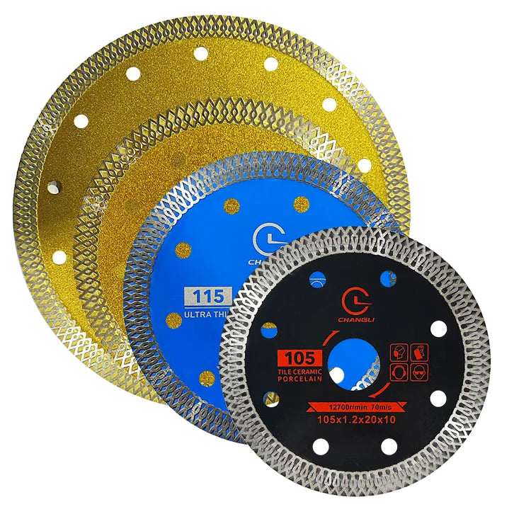 105/115/ 125/180mm Sintered X Mesh Turbo Super Thin Cutting Disc Ceramic Diamond Saw Blades for Porcelain Tile Marble