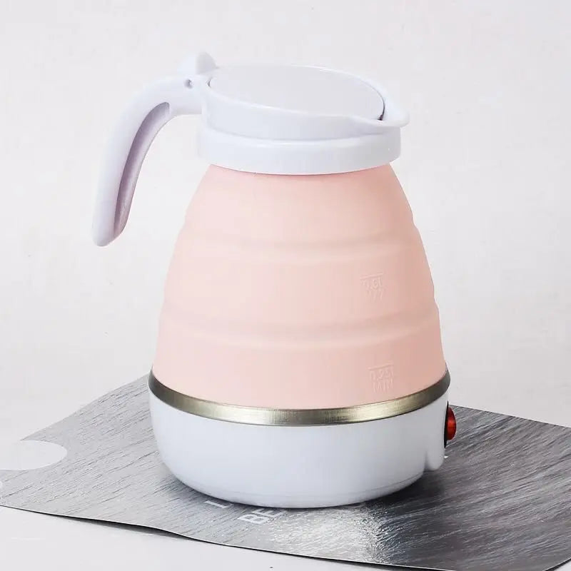 Travel  Collapsible Electric Kettle Food Grade SiliconeElectric Kettle Boiling Water Dual Voltage