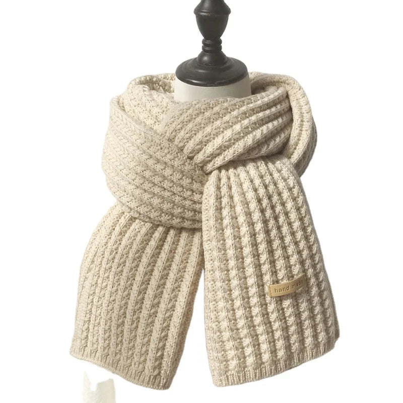 Hot Selling Plain Knitted Shawls and Scarves Warm Custom Women Classic Soft Scarf