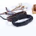 New Arrival Vintage Black & Brown Double Heart Leather Bangle and Imitation Leather Bracelets Charm Men's Gift Jewelry