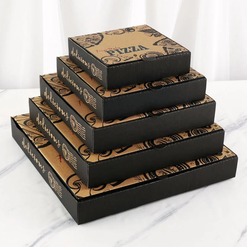 Manufacturer of Custom Pizza Box China Wholesale Take Away Corrugated Pizza Packing Box