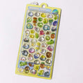 Custom logo Cute Cartoon Embossed Fun Stickers 3D Crystal Stickers DIY Decorations Colorful Pearl Acrylic Diamond Stickers