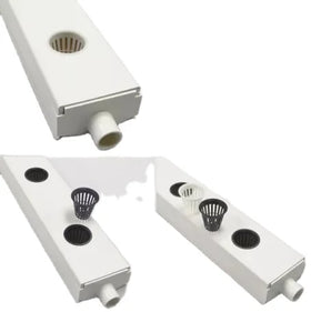 100*50mm UV Resistant Aquaponics PVC Square Pipe Nft Hydroponic Channel for Sale