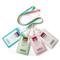 Lebei Transparent School ID Card Holder Candy Color Business Card Badge Reel Protector Made of PP Material