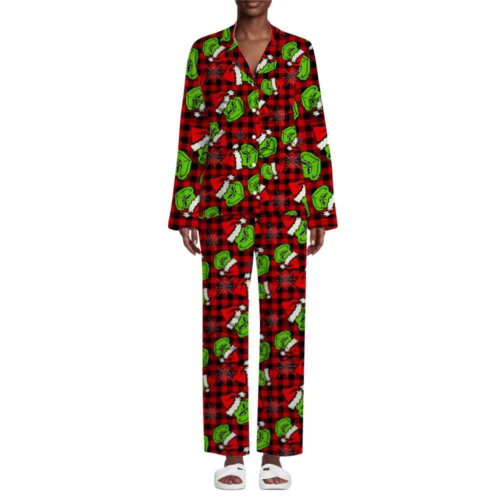 Christmas Home Suit 3D Digital Print Casual Comfortable Personality Home Pajama Set
