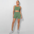 GC Ribbed Yoga Set Leggins Para Mujer Push up Conjuntos De Ropa Deportiva Para Mujer Ribbed Workout Set Conjunto Yoga