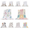 Rabbit Fleece Throw Blanket Cute Easter Bunny Women Super Soft Blankets and Warm Cozy Lightweight 50x60 for Couch Sofa Bed