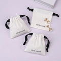 High End Soft Cotton Twill Dust Pouch for Jewelry