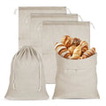 12x15 Inch Unbleached Loaves Pastries Bags Handmade Food Storage for Bakery Linen Reusable Drawstring Bread Bags