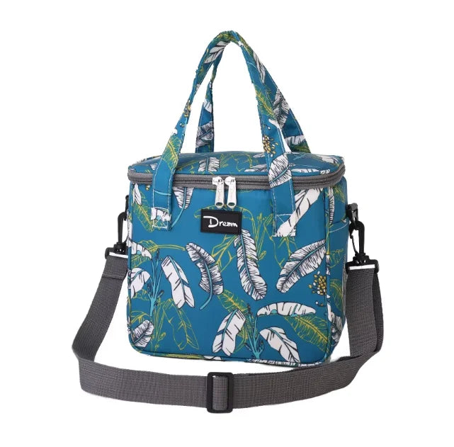7L Floral Cooler Picnic Bag Thermal Food Picnic Lunch Bag for Women Beer Cooler Lunch Box Portable Multifunction Lunch Bag