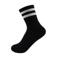10 Pairs Striped Rib Gym Stripe Student Uniform Socks for Lady Sporty Socks