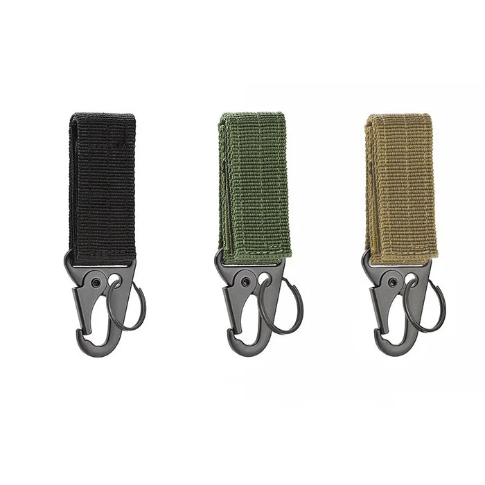 Outdoor Tactical Mountaineering MOLLE Webbing Buckle Polyester Keychain Multifunctional Belt Buckle Key Bag Accessories Eagle