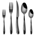 Best Selling Black Retro Royal Silverware Set Golden Cutlery 18/10 Stainless Steel Luxury Flatware