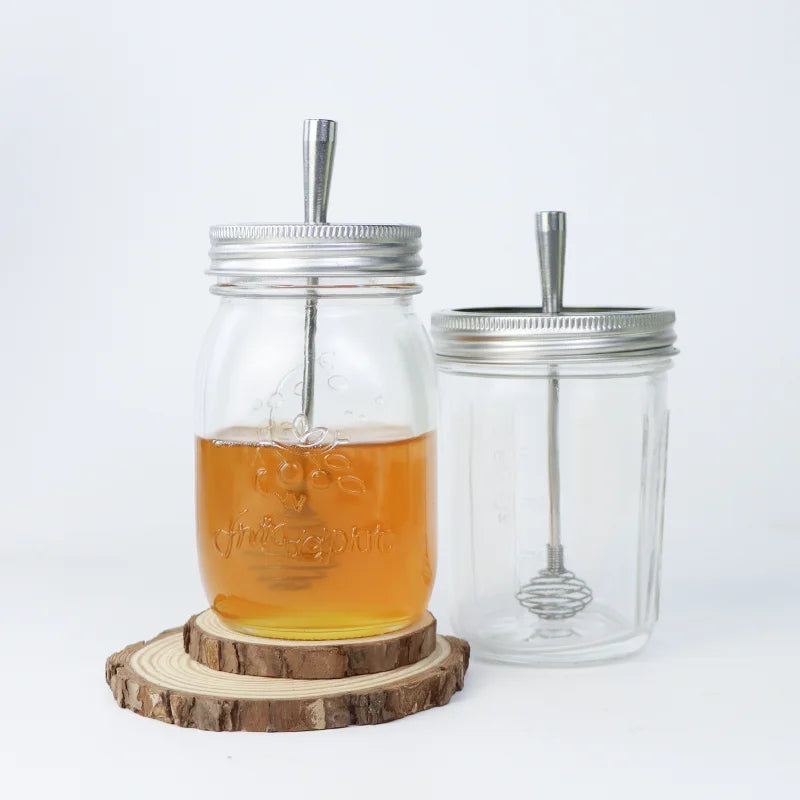 Food Grade 70mm 86mm Stainless Steel Honey Dipper Lid for Wide Mouth Mason Jars