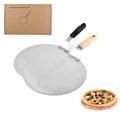12 Inch Stainless Steel Round Cake Pie Pizza Shovel Wooden Handle Cake Pizza Transfer Shovel