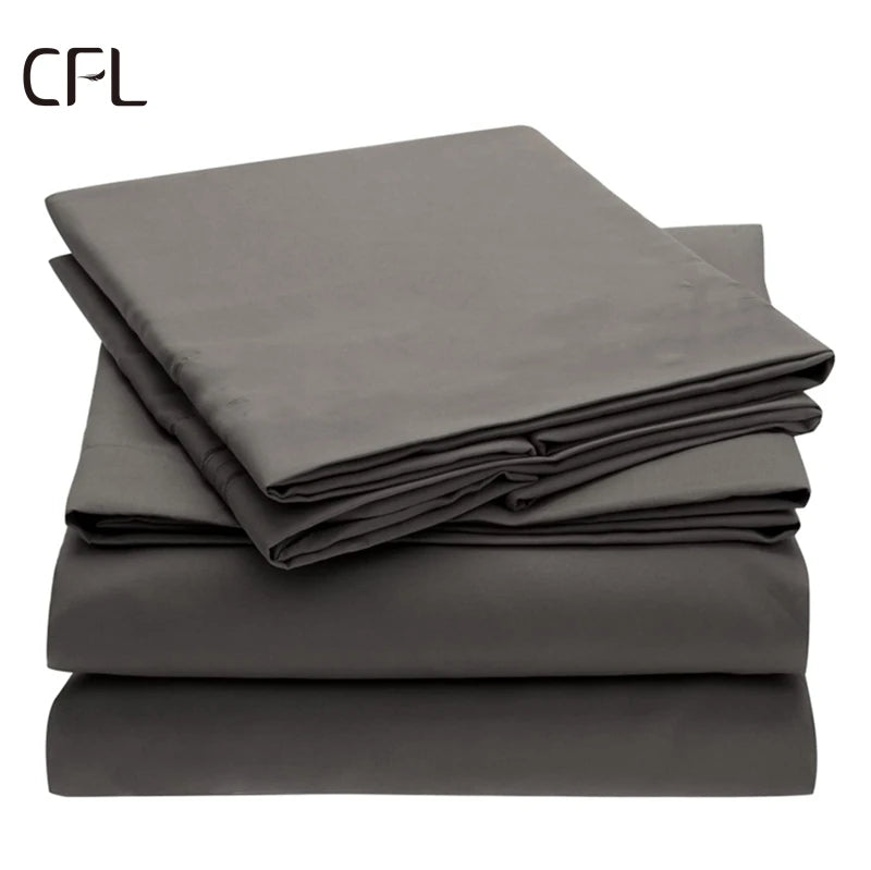 5 Star Hotel Brief Customized Bed Sheets Used Hotel Bed Sheets Bedding Sets Solid Color Black Bed Sheet Sets Flat