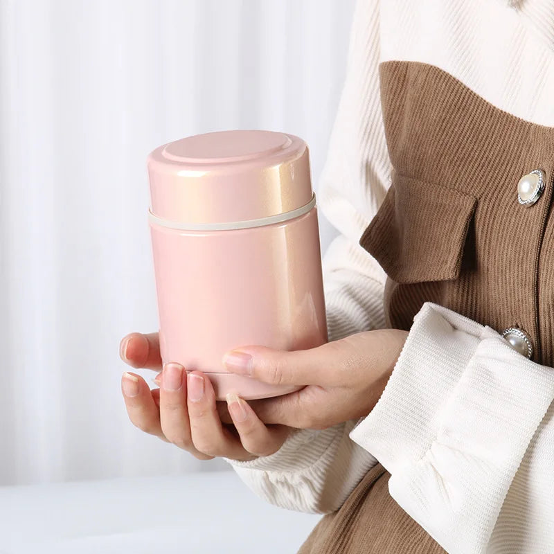 400ml Custom Thermos Food Jar Stainless Steel Vacuum Food Mugs Storage Lunch Box Thermal Braised Mugs Double Walled Food Flask