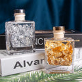 Wholesale Private Label Brand 120ml Reed Oil Diffuser Gold Silver Foil Decor Non Alcohol Home Decor Aromatherapy Reed Diffuser