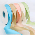 Wholesale 196 Colors 100-yard Single Double Face Plain 25mm Polyester Silk Satin Ribbons