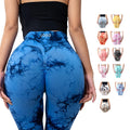 Wholesale Tie-dye Yoga Pants Women's High Waist Hip-Lifting Sports Tight Trousers Outdoor Running Leggings Fitness Pants
