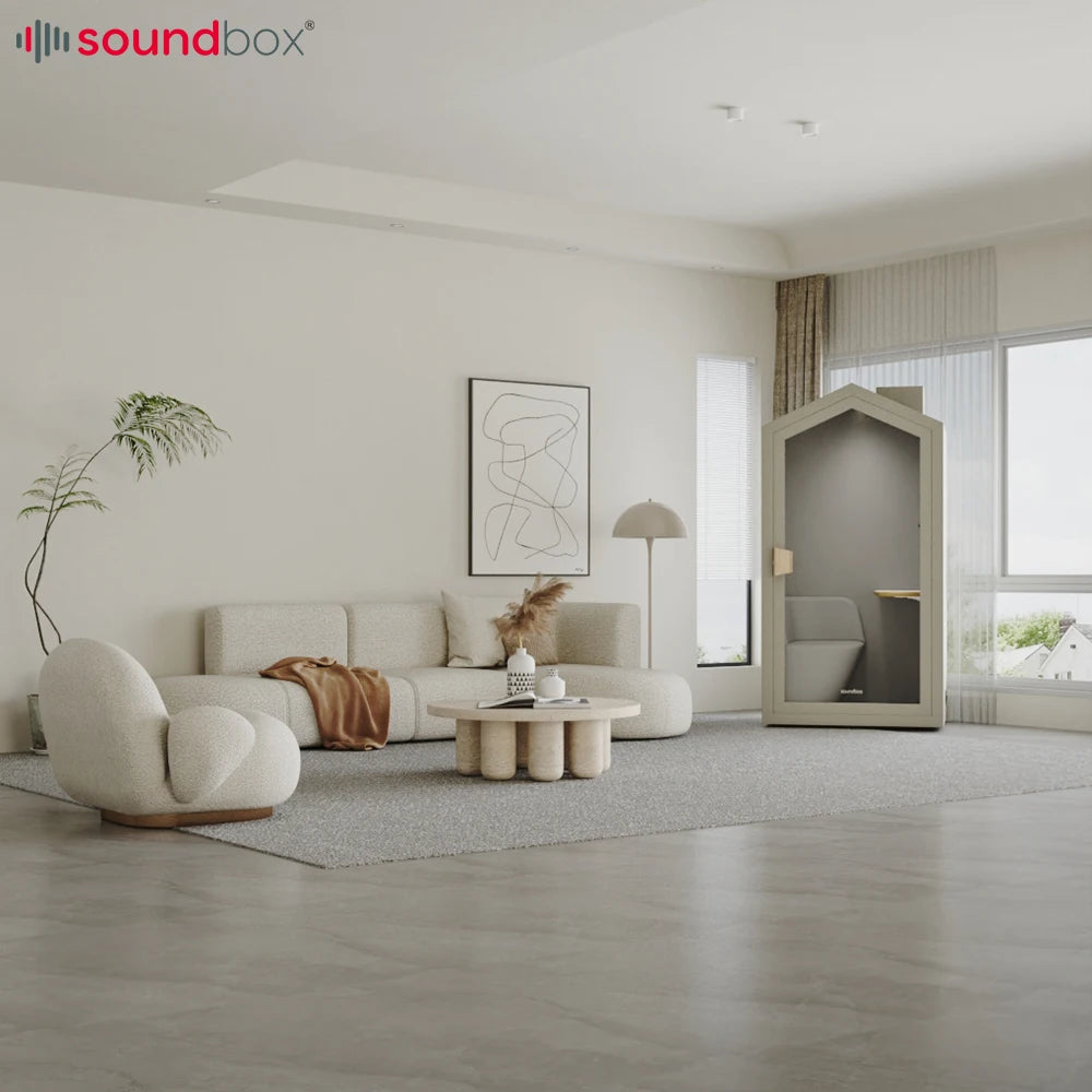 Telephone Office Soundproof Home Booth With Adjustable Desk Table and Sofa Office House Pod