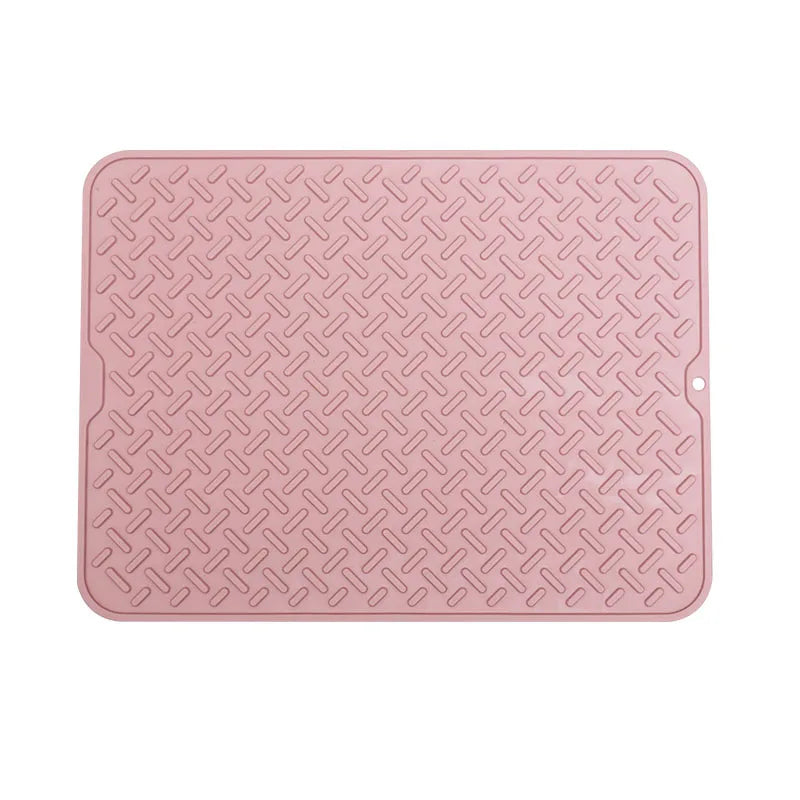 SHT Eco-Friendly Heat-Resistant Kitchen Sink Insulation Mat Foldable 2mm Thick Square Silicone Coaster Tableware Protective Mat