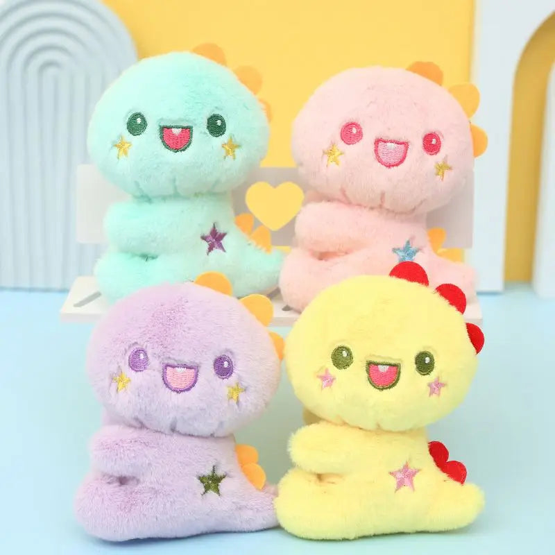 Promotional Cartoon Mini Kawaii Dinosaur Stuffed Animal Plush Keychains Toys Cute Dinosaur Plush Keychain Bag Charm Accessories