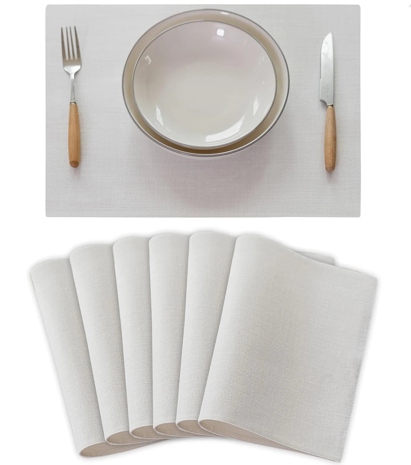 Sublimation Blanks Resistant Linen Place Mats Washable Dining Table Plate Mat for Holiday Wedding Kitchen Decor