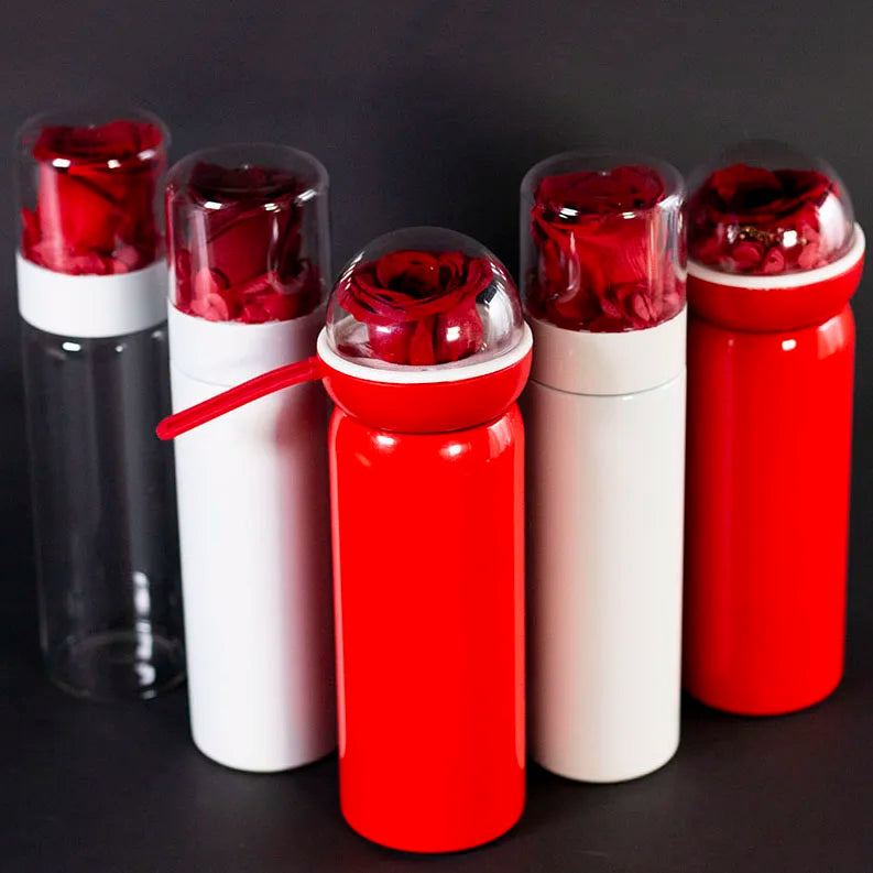 Natural Flowers Everlasting Stabilized Preserved Eternal Forever Roses in Water Bottles