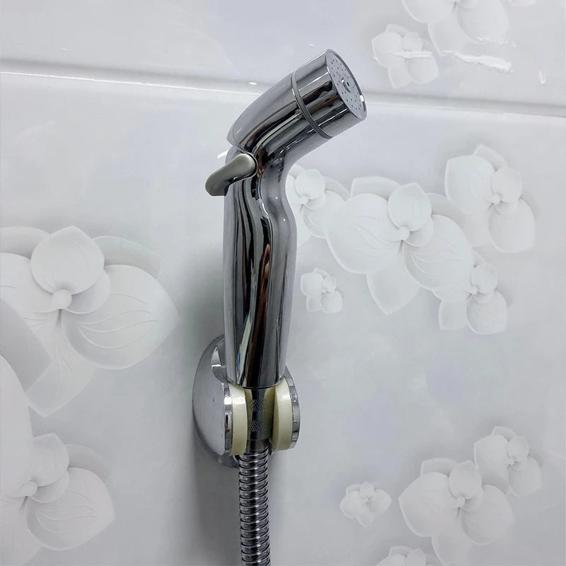 Modern Design Adjustable Pressure Handheld Sprayer Stainless Steel Bidet Function Toilet Multi-Surface Cleaning Bathroom Hotel