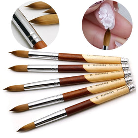 Factory Direct Wholesale Gel Nails Brush Acrylic Kolinsky with Different Size KOLINSKY BRUSH