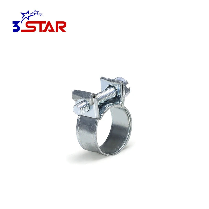 Galvanized Iron Mini Powerful Radiator Hose Clamp Small Hose Clip Hardware Tools Inch Adjustable