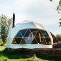 Outdoor 6M Camping Pvc Dome Tent With Bathroom Outdoor Waterproof Igloo Domo Home