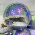 Gemstone Healing Crystal Wholesale Natural Angel Aura Agate Geode Sphere Druzy Spheres Crystal Ball for Decoration