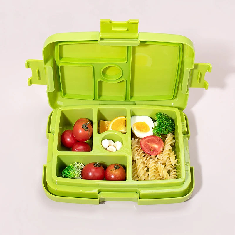 Microwavable  Plastic School Kids Leakproof Lid Foldable Bento Folding Environmentally Friendly Dishwasher Plastic Lunch Box