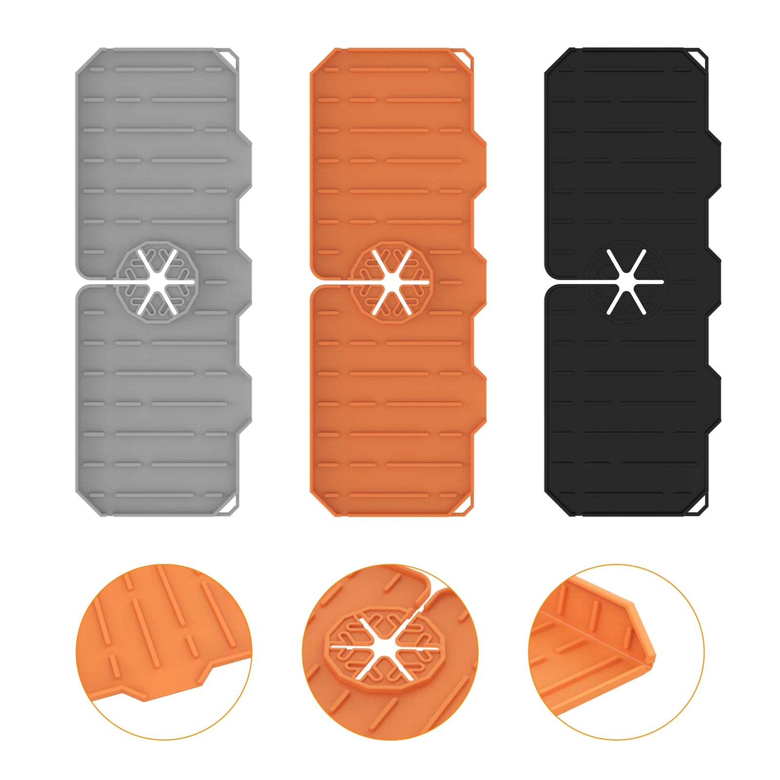 Factory Outlet Kitchen Tool Faucet Absorbent Mat Splash Guard Sink Faucet Mat Waterproof Silicone Faucet Mat