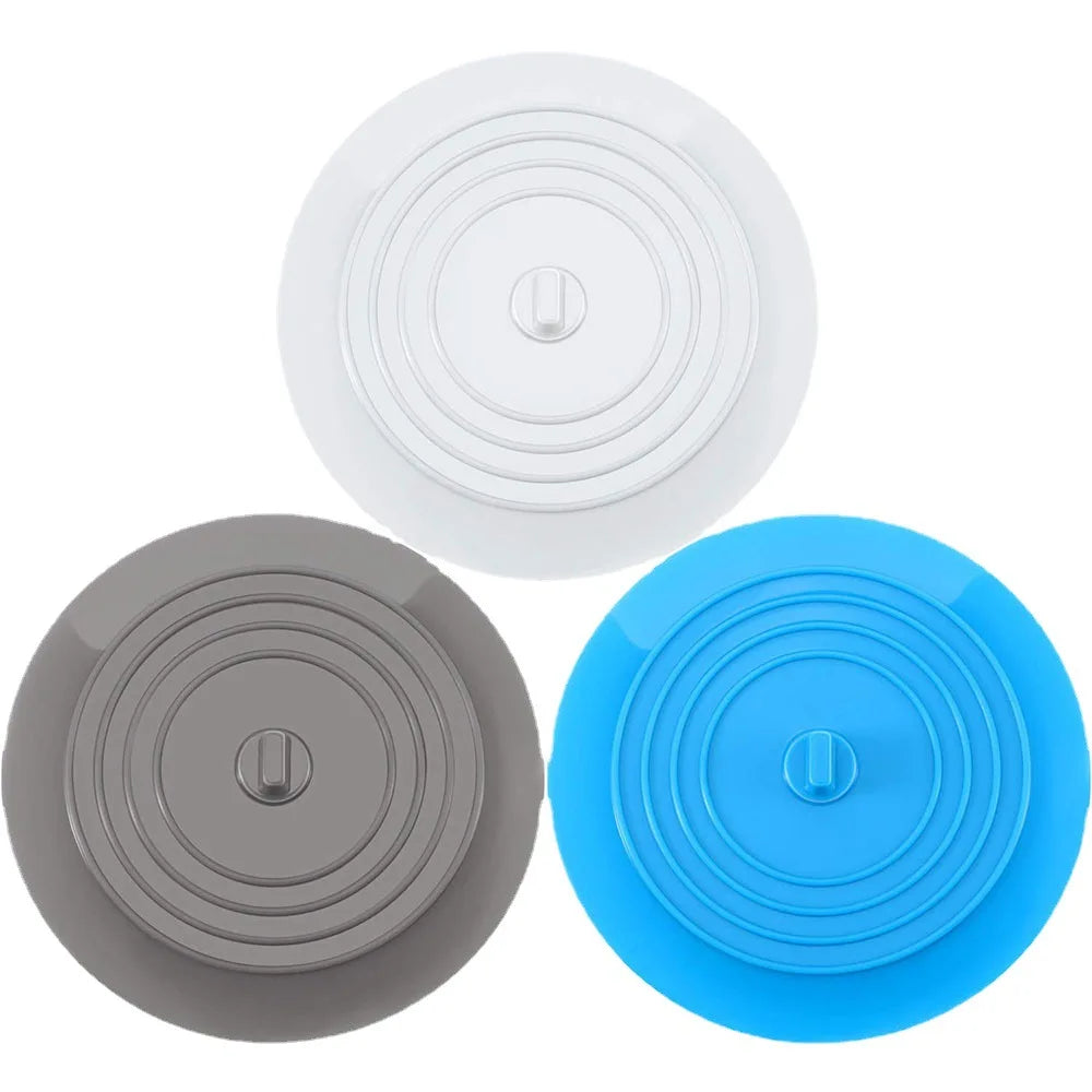 Tub Stopper Large Silicone Drain Plug Hair Stopper Flat Suction Cover for Kitchen Bathroom
